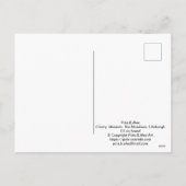 さくらんぼ花。ザメドウズエディンバラポラB.アレックス シーズンポストカード (裏面)