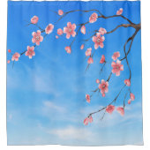 さくらんぼ花 シャワーカーテン (正面)
