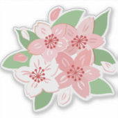 さくらんぼ花 シール (正面)
