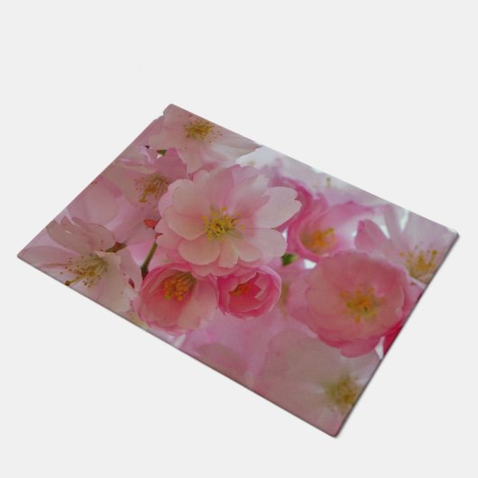 さくらんぼ花 ドアマット (アングル)