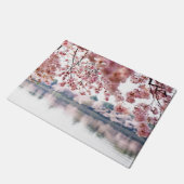 さくらんぼ花 ドアマット (アングル)