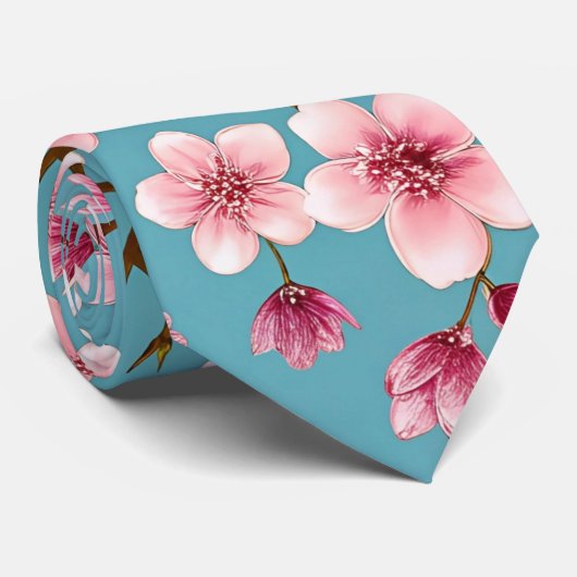 さくらんぼ花 ネクタイ (ロール)