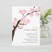 さくらんぼ花|パーティの招待状 招待状 (スタンド正面)