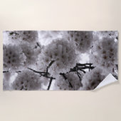 さくらんぼ花 ビーチタオル (正面)