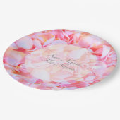 さくらんぼ花 – ピンク結婚色の花 ペーパープレート (アングル)