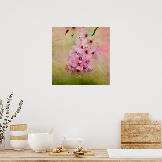 さくらんぼ花 ポスター (キッチン)