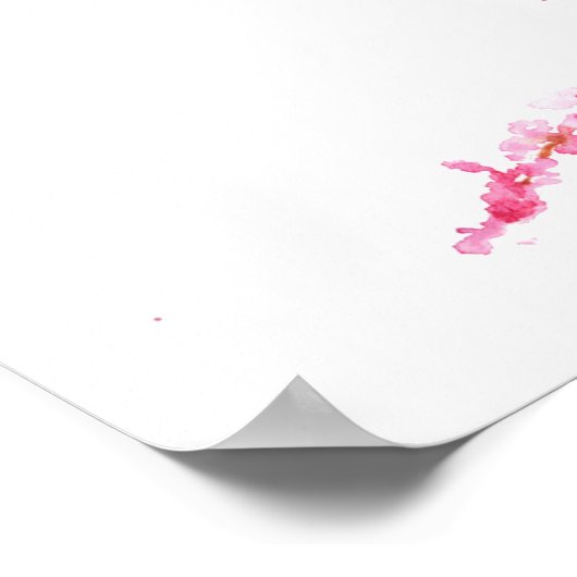 さくらんぼ花 ポスター (角)