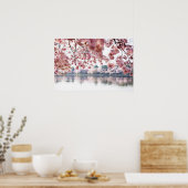 さくらんぼ花 ポスター (キッチン)