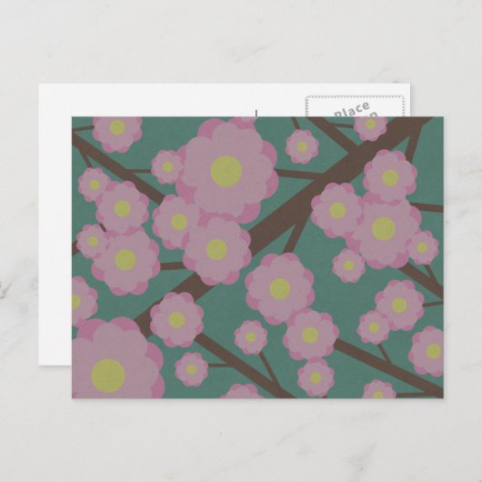 さくらんぼ花 ポストカード (正面/裏面)