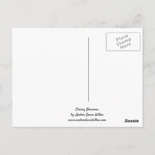 さくらんぼ花 ポストカード (裏面)