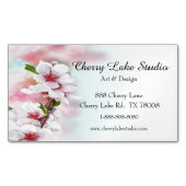 さくらんぼ花 マグネット名刺 (正面)