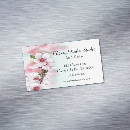 さくらんぼ花 マグネット名刺 (インサイチュ)