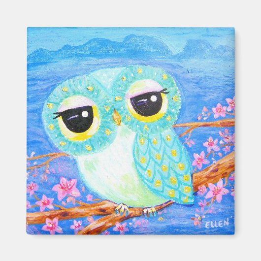 さくらんぼ花 マグネット (正面)