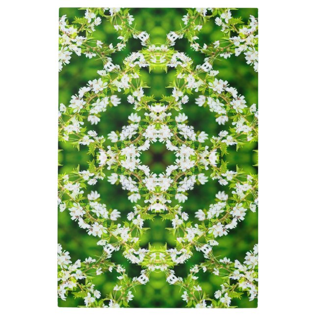 さくらんぼ花 メタルプリント (正面)