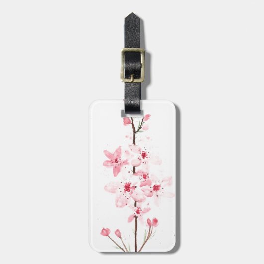 さくらんぼ花 ラゲッジタグ (正面縦)
