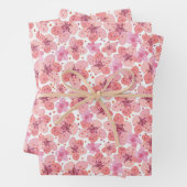 さくらんぼ花 ラッピングペーパーシート (インサイチュ)