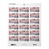 さくらんぼ花 ラベル (フルシート)