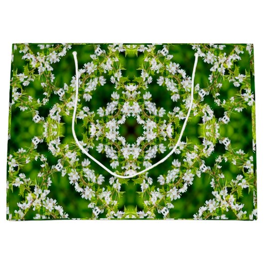 さくらんぼ花 ラージペーパーバッグ (正面)