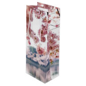 さくらんぼ花 ワインギフトバッグ (正面アングル)