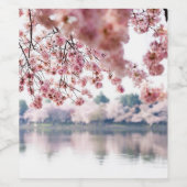 さくらんぼ花 ワインラベル (シングルラベル)