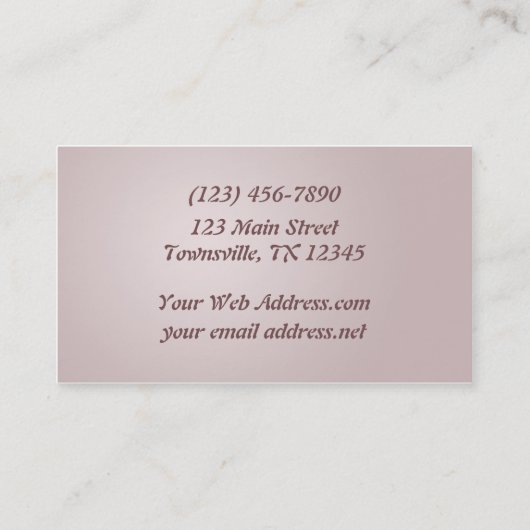 さくらんぼ花 名刺 (裏面)