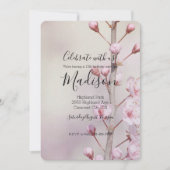 さくらんぼ花 招待状 (正面)