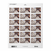 さくらんぼ花。春。 ラベル (フルシート)