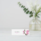 さくらんぼ花、桜、花屋、花屋 スキニー名刺 (スタンド正面)