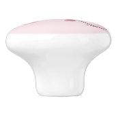 さくらんぼ花-淡いピンク セラミックノブ (側面)