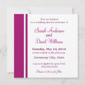 さくらんぼ花|結婚式招待状 招待状 (裏面)