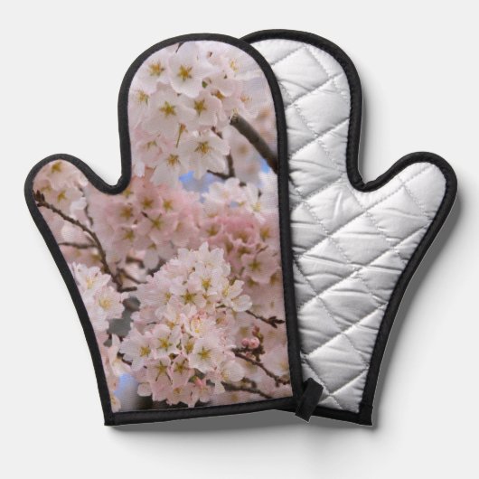 さくらんぼ花 鍋つかみ (正面/裏面)