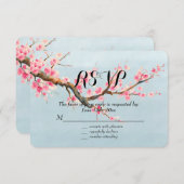 さくらんぼ花RSVP 出欠カード (正面/裏面)