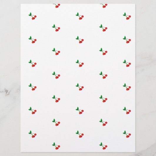 さくらんぼ茎スクラップブック紙 (正面)