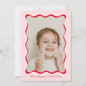 さくらんぼ誕生日パーティーテーマキッズ 招待状 (裏面)