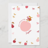 さくらんぼ誕生日招待状 招待状 (裏面)