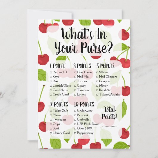 さくらんぼ財布シャワーゲームさくらんぼ (正面)