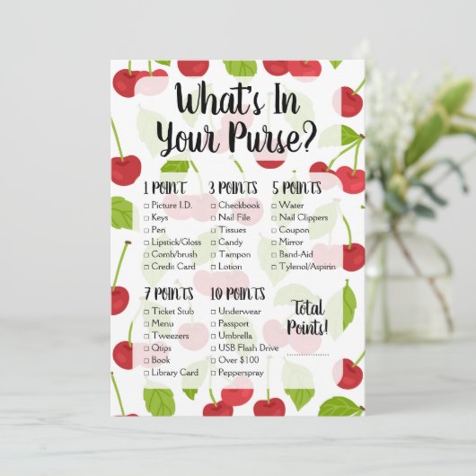 さくらんぼ財布シャワーゲームさくらんぼ (スタンド正面)