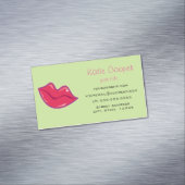 さくらんぼ赤い唇のペア マグネット名刺 (インサイチュ)