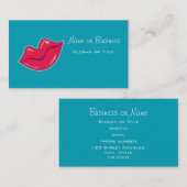 さくらんぼ赤い唇のペア 名刺 (正面/裏面)