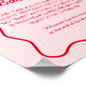 さくらんぼ赤ちゃんシャワー言わないベビーゲーム ポスター (角)