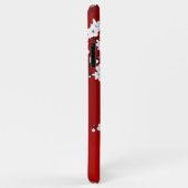 さくらんぼ赤と白ブロッサムフローラモノグラム Case-Mate iPhoneケース (裏面/右)