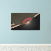 さくらんぼ赤のオーロラ キャンバスプリント (インサイチュ (ウッドフロア))