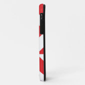 さくらんぼ赤のジオメトリックデコキューブパターン Case-Mate iPhoneケース (裏面/左)