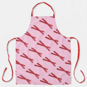 さくらんぼ赤甘草ウィップ甘草ツイストキャンディ エプロン (正面)