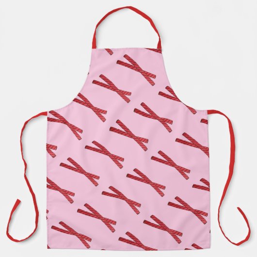 さくらんぼ赤甘草ウィップ甘草ツイストキャンディ エプロン (正面)