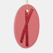 さくらんぼ赤甘草ウィップ甘草ツイストキャンディ セラミックオーナメント (右)