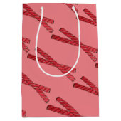 さくらんぼ赤甘草ウィップ甘草ツイストキャンディ ミディアムペーパーバッグ (正面)