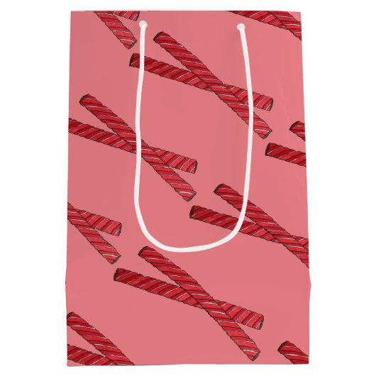 さくらんぼ赤甘草ウィップ甘草ツイストキャンディ ミディアムペーパーバッグ (裏面)