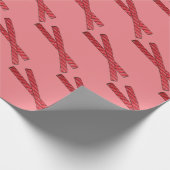 さくらんぼ赤甘草ウィップ甘草ツイストキャンディ ラッピングペーパー (角)