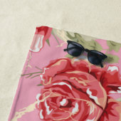 さくらんぼ赤薔薇ビーチタオル ビーチタオル (インサイチュ)